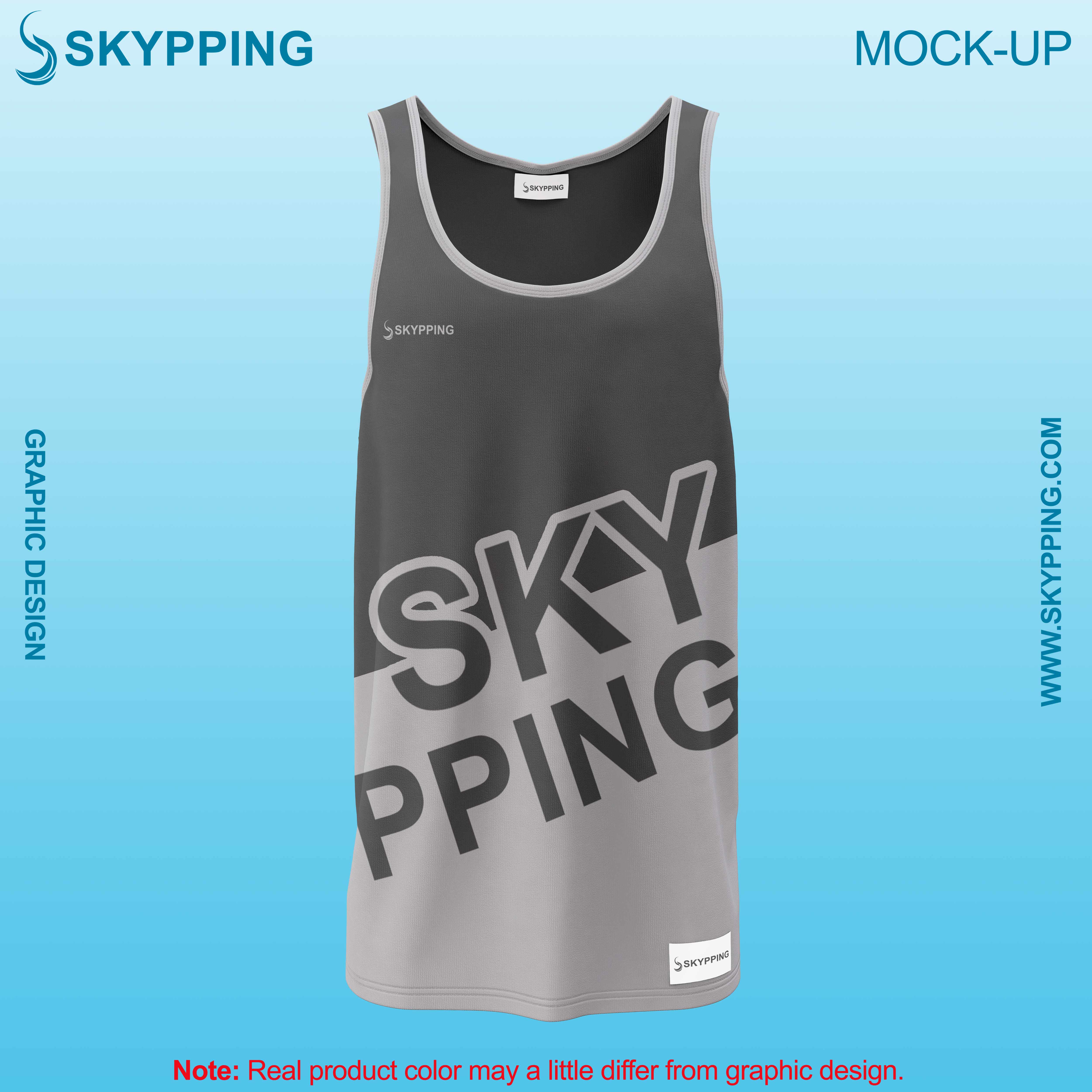 Men Tank Top / Vest in Double Color Self Design